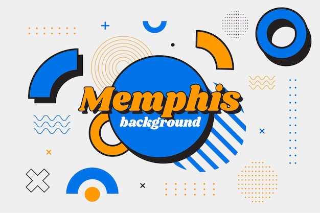 Fondo geométrico de memphis