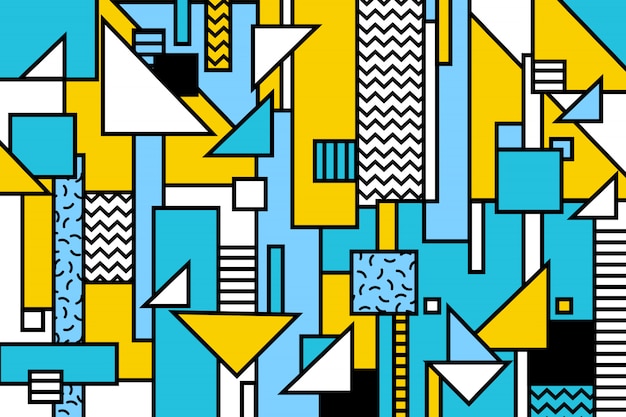 Fondo geométrico de Memphis