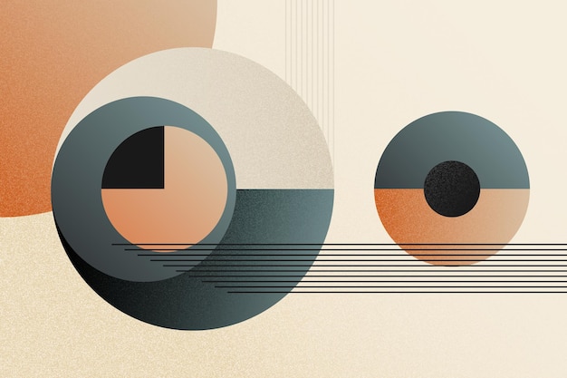 Fondo geométrico minimalista inspirado en el retro