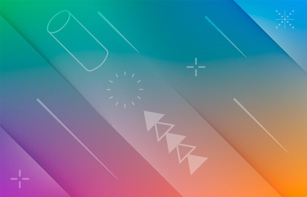 Fondo geométrico mínimo abstracto Plantilla de diseño gráfico moderno para folleto de cubierta de cartel o elementos de folleto Ilustración vectorial