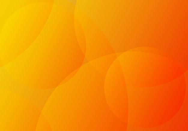 Fondo geométrico mínimo Elementos naranjas con gradiente fluido Composición de formas dinámicas