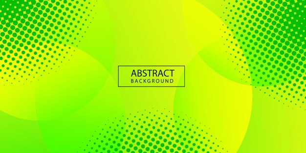 Fondo geométrico mínimo hoja verde y amarillo gradiente semitono Ilustración vectorial