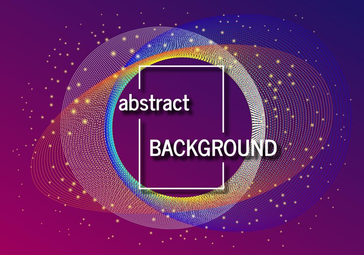 Vector fondo geométrico de moda con formas abstractas y luces diseño de patrón dinámico futurista ilustración vectorial