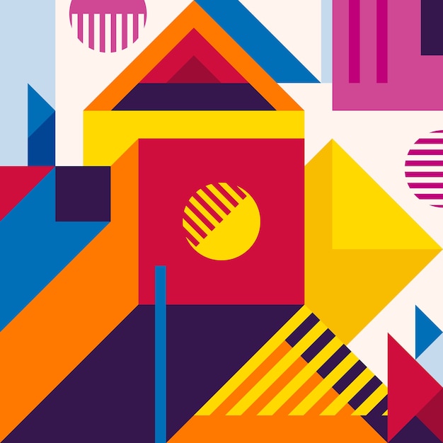 Fondo geométrico moderno y abstracto