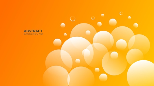 Fondo geométrico moderno. Elementos naranjas con gradiente fluido. Composición de formas dinámicas
