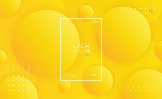 Fondo geométrico moderno con formas circulares. Diseño vectorial de moda telón de fondo brillante.