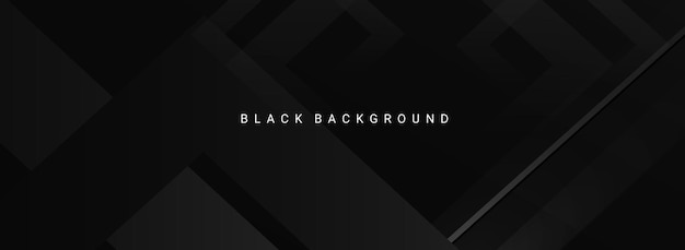Fondo geométrico negro de diseño de concepto de oscuridad