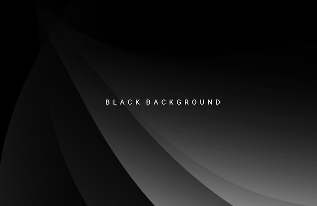 Fondo geométrico negro de diseño de concepto de oscuridad