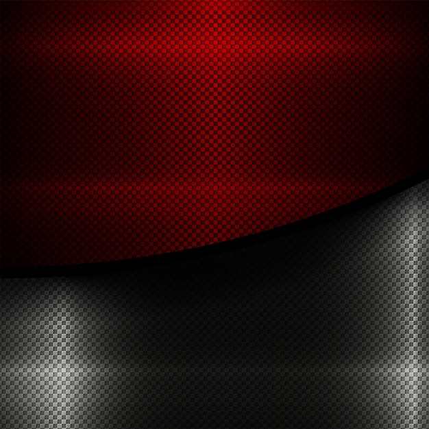 Fondo geométrico oscuro negro y rojo con brillo.