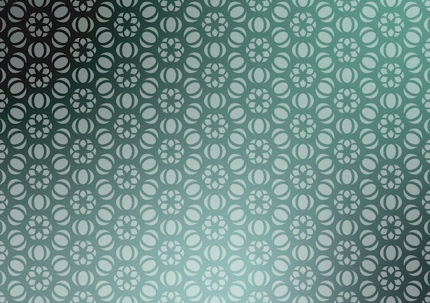 Fondo geométrico con patrón de círculo verde