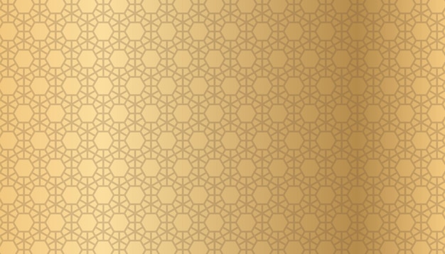 Fondo geométrico de patrón dorado Fondo de patrón vectorial