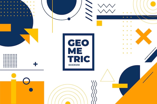 Fondo geométrico plano