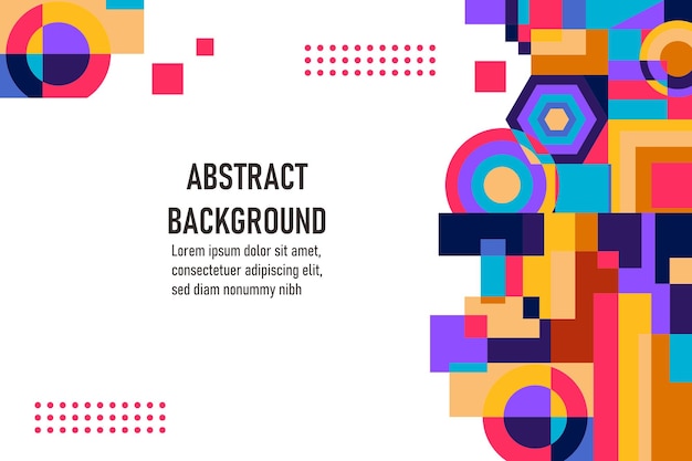Fondo geométrico plano