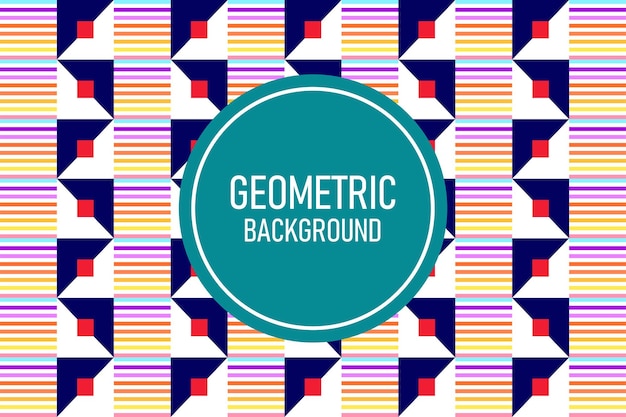 Fondo geométrico plano