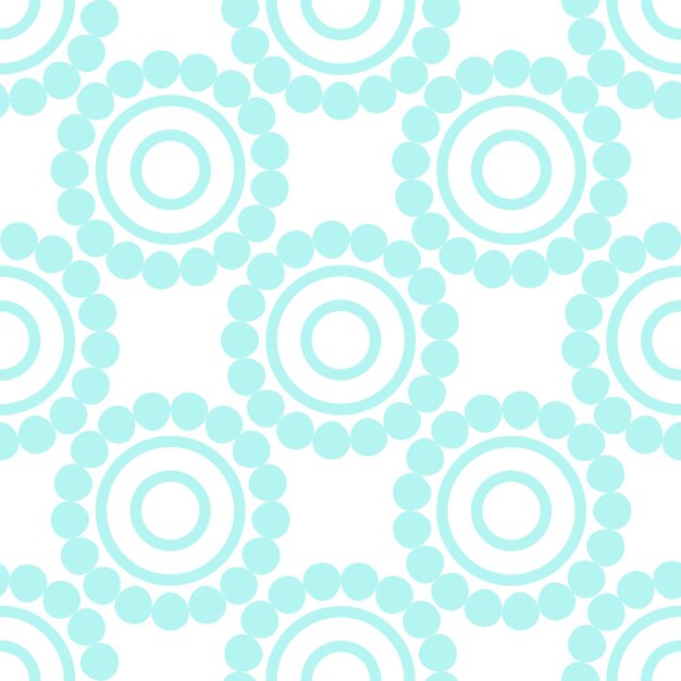 Fondo geométrico de puntos de círculos de formas redondas azules. Azul sobre fondo blanco original de lunares.