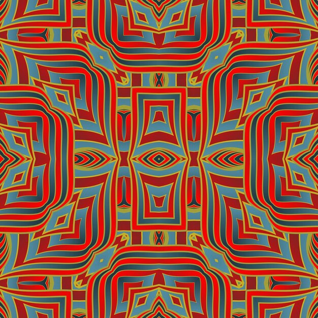 Fondo geométrico simétrico de patrón abstracto de vector transparente con elementos repetitivos
