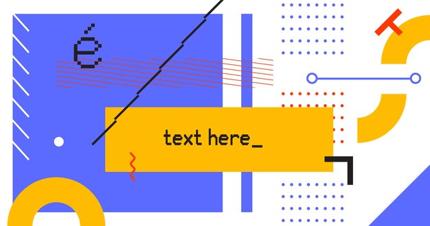 Fondo geométrico para sitio de redes sociales de video Formas modernas con lugar para su inscripción Vector