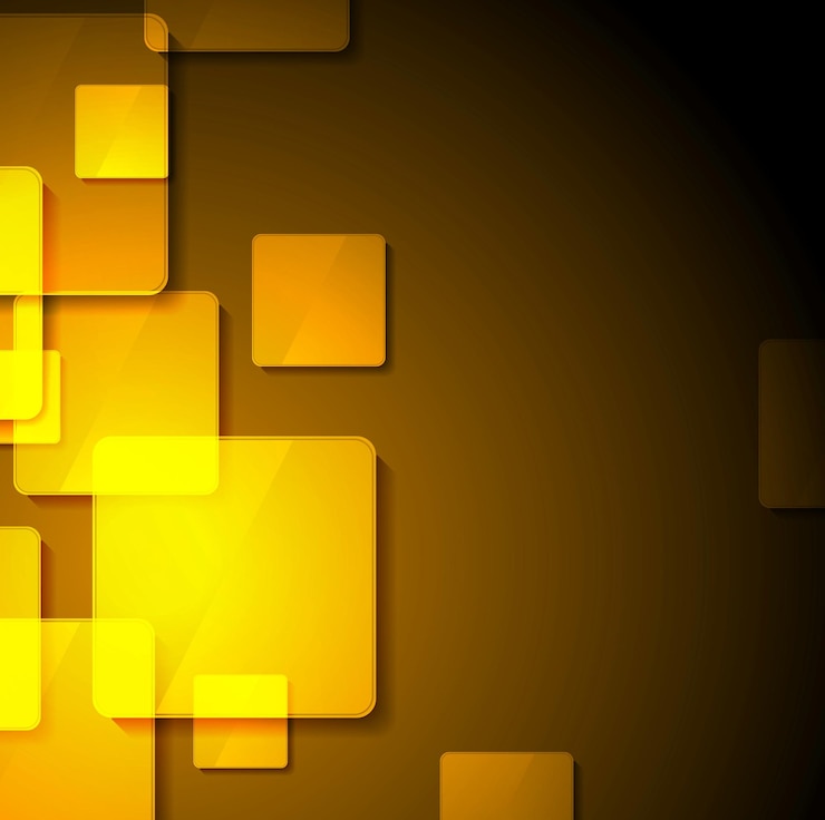 Vector fondo geométrico de tecnología abstracta con cuadrados diseño vectorial