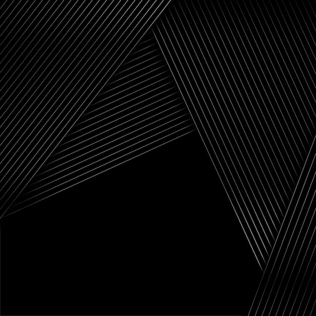 Fondo geométrico de tecnología abstracta metálica negra y gris