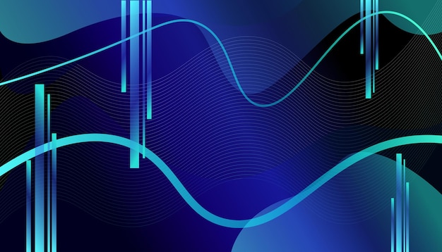 fondo geométrico con tonos azules