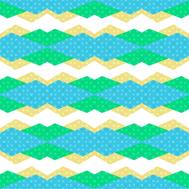 Fondo geométrico con vector de patrón de onda japonesa. Plantilla abstracta en estilo vintage.