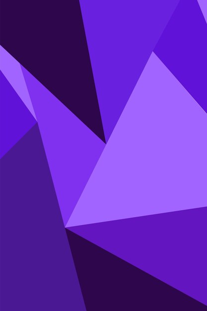 Fondo geométrico vectorial abstracto con triángulos púrpuras