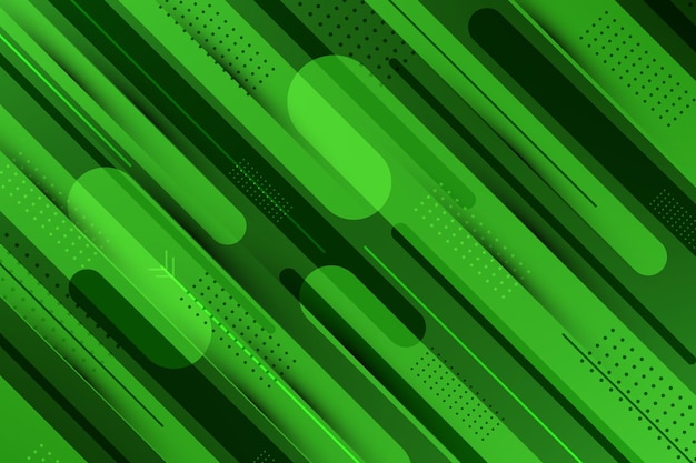 Fondo geométrico verde abstracto