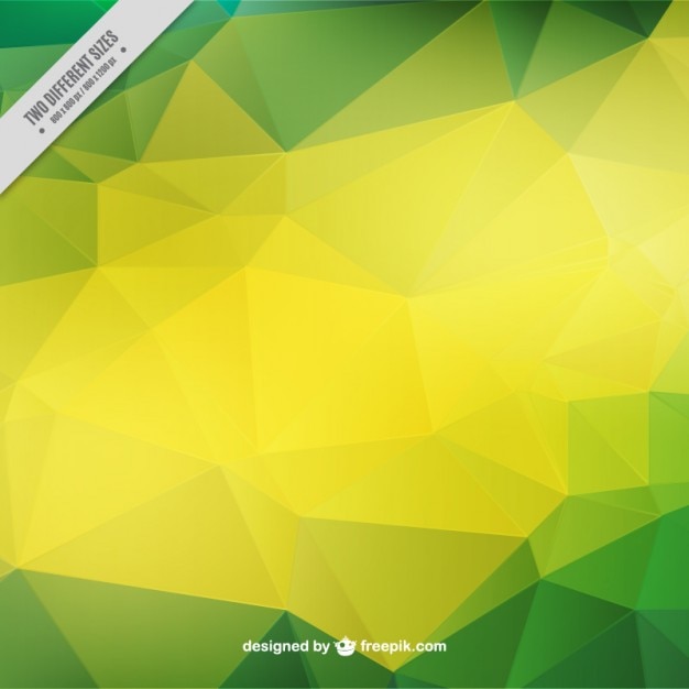Fondo geométrico verde y amarillo
