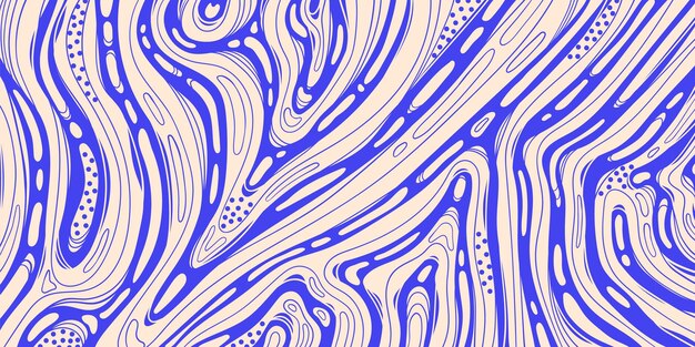 Fondo giratorio de mármol púrpura con líneas y puntos fluidos líneas de estilo de tinta líquida abstracto psicodélico