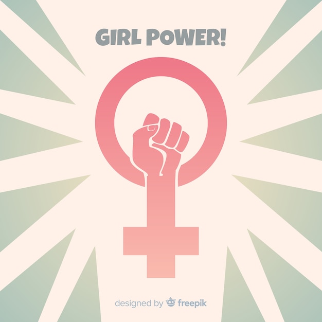 Vector fondo girl power