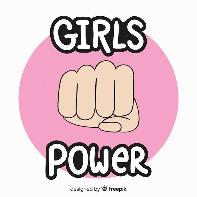 Vector fondo girl power