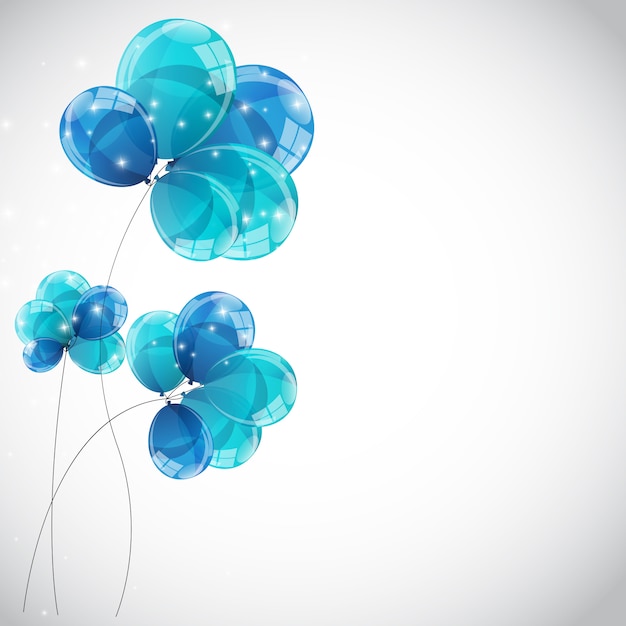 Fondo de globos brillantes de color