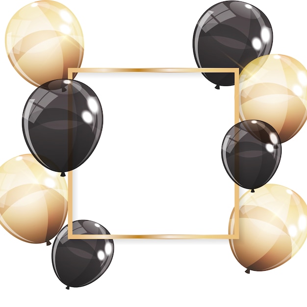 Fondo de globos brillantes de color