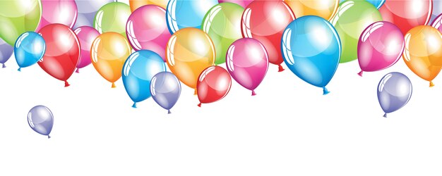 Fondo de globos festivos