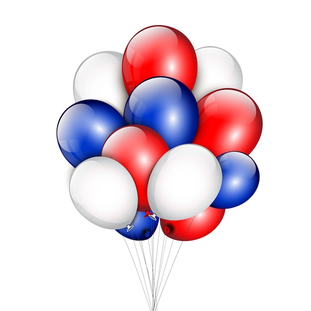 Fondo con globos de fiesta y lugar para su texto