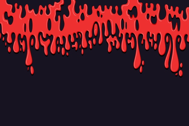 Fondo de goteo de sangre dibujado a mano