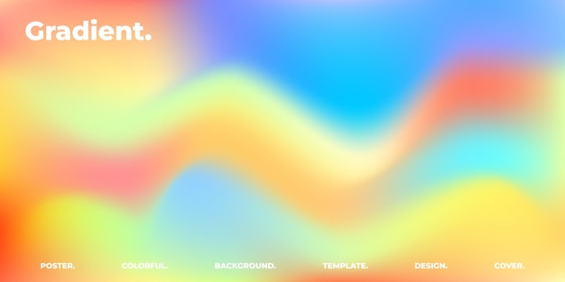 Fondo de gradación de colores fluidos y ondulados para la página de aterrizaje o el cartel