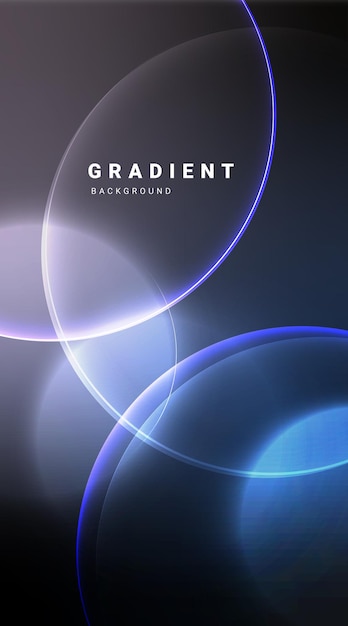 Fondo de gradiente abstracto con círculos brillantes