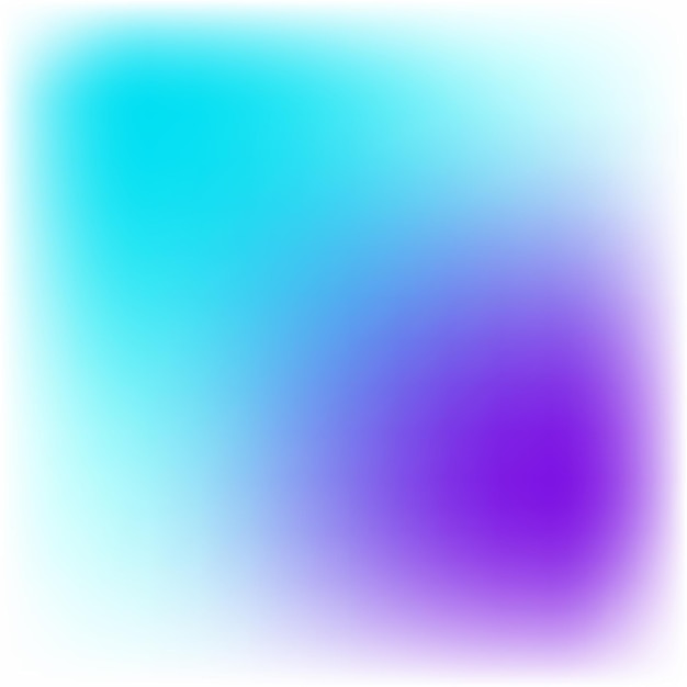 Fondo de gradiente abstracto con una suave mezcla de tonos azul cian y púrpura profundo