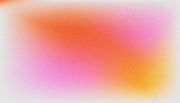 Fondo de gradiente abstracto con textura granulada en tonos de naranja rosa suave y amarillo con un efecto de ruido sutil adecuado para el arte digital moderno y los diseños creativos