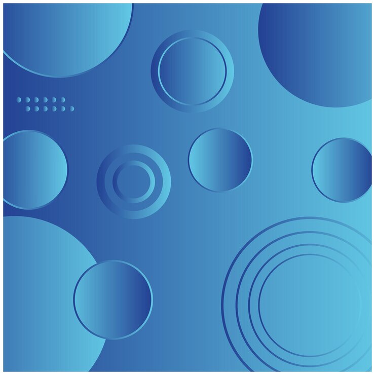 Vector fondo de gradiente azul abstracto círculo telón de fondo de agua borroso ilustración vectorial para su gráfico