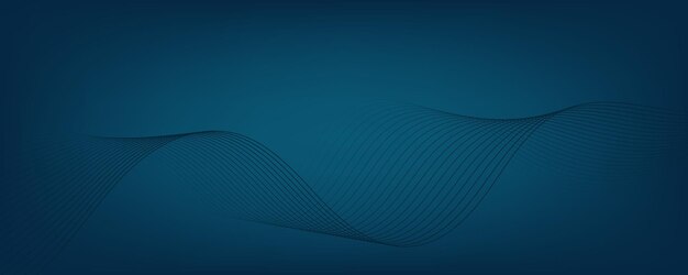 Fondo de gradiente azul abstracto con ondas EPS10