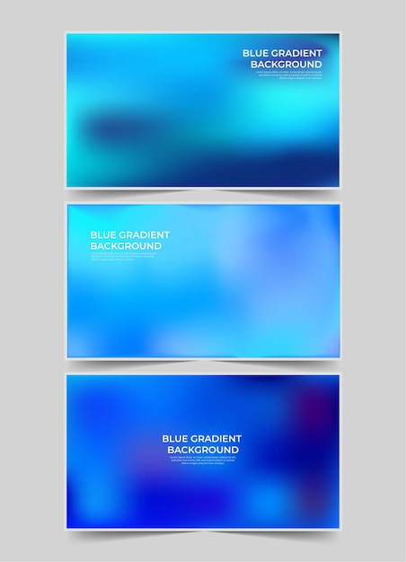Fondo con gradiente azul de la colección