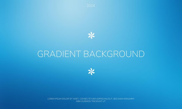 Fondo de gradiente azul en negrita para proyectos de diseño