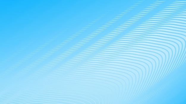 Fondo de gradiente azul con patrón de línea de onda de rayas
