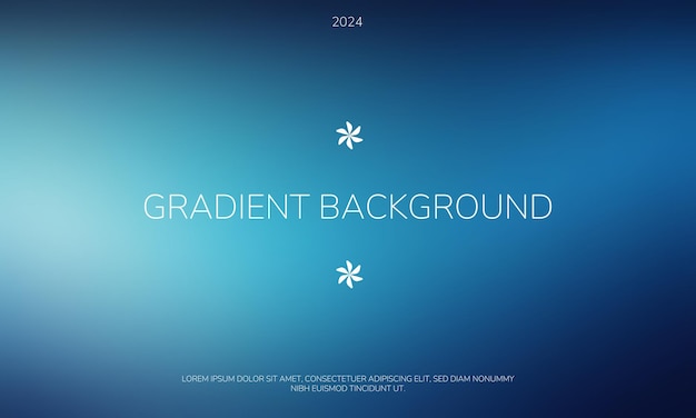Fondo de gradiente azul con transiciones suaves para el trabajo de diseño
