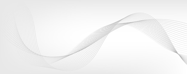 Fondo de gradiente blanco abstracto con ondas