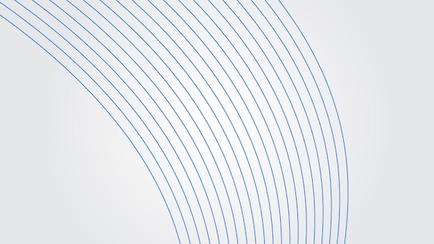 Fondo de gradiente blanco con línea de curva dinámica imagen vectorial de papel de pared para telón de fondo o presentación