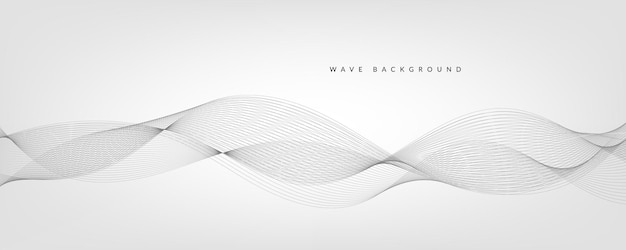 Fondo de gradiente blanco con ondas EPS10