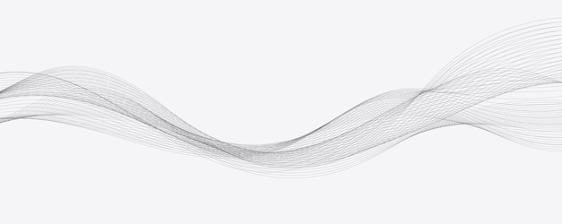 Fondo de gradiente blanco con ondas EPS10